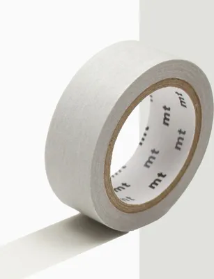 Produktbild von Dekoratives Klebeband einfarbig pastellfarben - Grau - 1,5 cm x 7 m