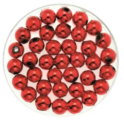 Produktbild von Glorex Deko Perlen 6 mm 75 g, rot