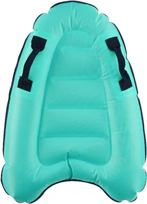 Produktbild von Aufblasbares Surf-Bodyboard, tragbares Surfbrett mit Griffen, Schwimmbretter für Kinder, Erwachsene, faltbare Sommer-Schwimmmatte zum Surfen, Schwimmen, Wasserspaß