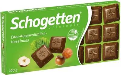 Produktbild von Schogetten Schokolade Alpenvollmilch-Haselnuss 100g