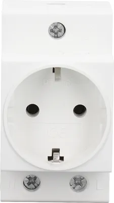 Obrázok produktu pre Zásuvka na DIN lištu Vstavaný ochranný kontakt Uzemňovací kontakt Zásuvka pre rozvádzač EÚ AC250V 10 16A