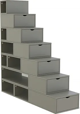 Immagine prodotto di Scaffale a gradini 175 cm - Grigio