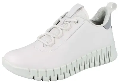 Produktbild von ECCO Gruuv W Damen Sneaker weiß hellgrau Glattleder - Größe: 43