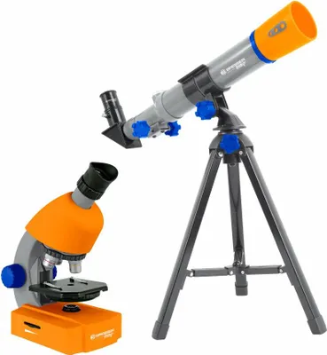 Produktbild von Bresser Dalekohled a mikroskop junior 35 cm oranžový