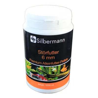 Produktbild von Silbermann Störfutter 4 bis 6 mm - sinkendes Hauptfutter für Störe (1000 ml), SIG 205