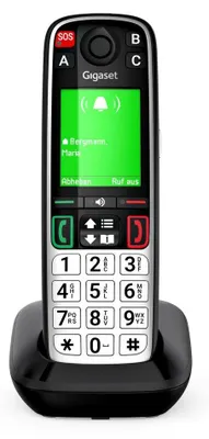 Produktbild von Gigaset EASY 500 Dect-Ladebasis mit 1 x Handset (SOS / LS life style) - schwarz