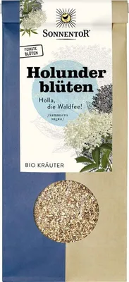 Produktbild von -Holunderblütentee lose – 80 g blumig-süßer Kräutertee