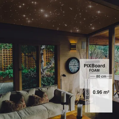 Produktbild von Bausatz Pixlum FOAM LED Sternenhimmel (80 cm x 120 cm) mit 30  PixLEDs - Warmweiß