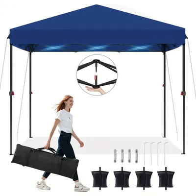 Produktbild von Pop-Up-Zelt - Faltzelt - Eventzelt - Partyzelt - Festivalzelt - 3x3 Meter - Robustes Oxford-Material