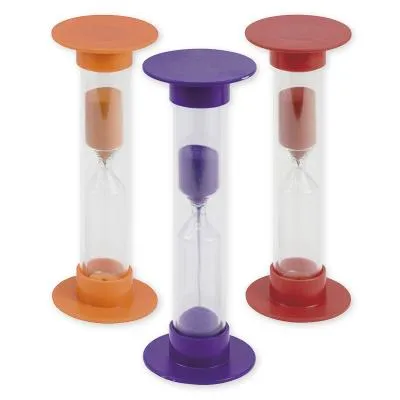 Image de TimeTEX Set de sabliers "L" 3 pièces, 14,5 cm de haut, 5 cm de ø (10/15/20 minutes)