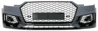 Immagine prodotto di Paraurti anteriore per Audi A4 B9 8W berlina/station wagon dal 2016 al 2018, stile RS4, con griglia.