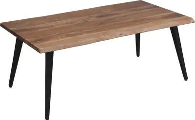 Produktbild von byLIVING Couchtisch Caddy, Breite 110 cm, Massivholz Akazie, Gestell Metall schwarz