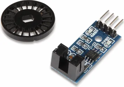 Zdjęcie produktu dla Joy-it Arduino Erweiterungs-Platine Speedsensor LM393 mit Lochscheibe (SEN-Speed)