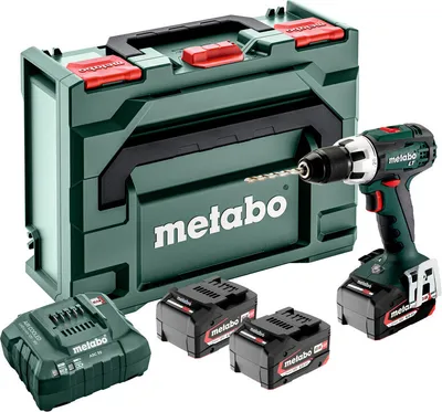 Image de Metabo BS 18 LT SET - Perceuses/visseuses - sans fil - 2 vitesses - Clé de mandrin 13 mm - 60 N-m