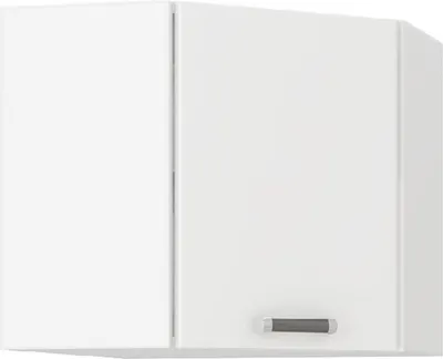 Produktbild von Küchen Eckhängeschrank 58x58 cm für das Modell „Omega 240 Schwarz + Weiss“