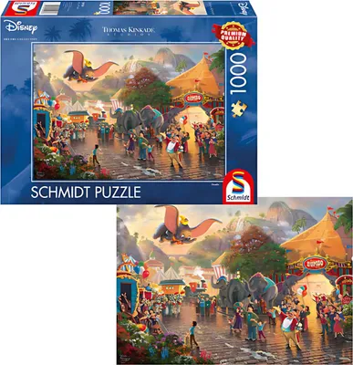 Image de Disney, Dumbo - Puzzle de 1000 pièces (Thomas Kinkade)