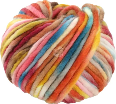 Immagine prodotto di Lana Grossa CONFETTI 100 g di filato di stoppino merino variegato colour explosion 50 m colore 013 - bianco grezzo/verde pallido/orchidea/benzina/arancio ruggine/torrone/...