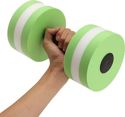 Obrázok produktu pre 2PCS vodné cvičenie činky bazén odpor voda činky voda fitness cvičenie ruky cvičenie EVA plávajúce plávanie fyzické aktivity pre ženy muži