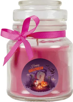 Image de Bougie parfumée dans un pot - Halloween Violet - Candy 120gr ( 30h )