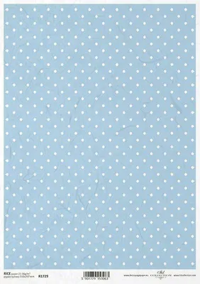 Immagine prodotto di Carta di riso per decoupage a punti ITD-R1729 - A4