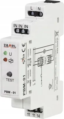 Produktbild von Zamel | Bistabiles Relais PBM-01 - 230V - Kompakt - Lichtsteuerung - Einfache Installation