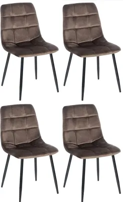 Produktbild von 4er Set Esszimmerstühle HLO-CP36 braun