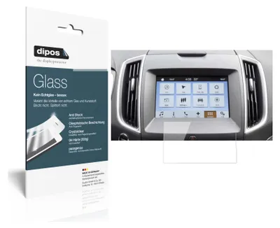 Produktbild von 1x Schutzfolie für Ford Ranger Wildtrak Navigation Sync3 - Anti-Shock 9H Folie dipos Glass Kunststoffglas