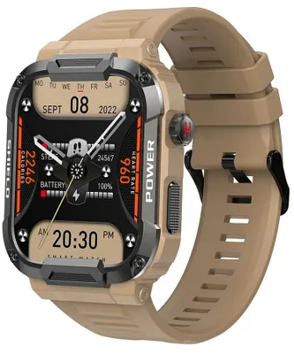 Zdjęcie produktu dla 12 funkcji Smartwatch Beżowy, ekran dotykowy