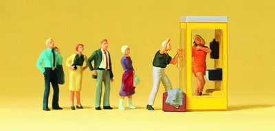 Produktbild von Preiser Wartende an Telefonzelle 10523