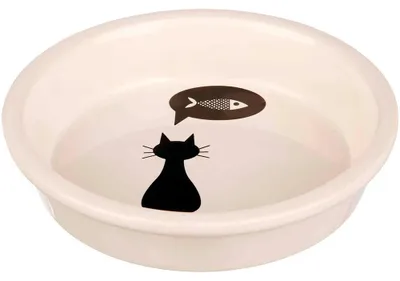 Imagen del producto de TRIXIE 24499, Para gato, Cerámica, Beige, , Con diseño, 0,25 l, 13 cm