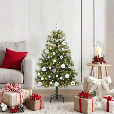 Productafbeelding van Maison Exclusive - Kunstkerstboom, inklapbaar, met dennenappels, 150 cm