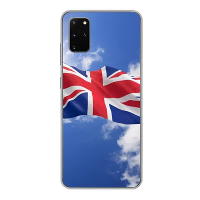Produktbild von MuchoWow® Handyhülle Schutzhülle Hülle für Samsung Galaxy S20 Plus Die Flagge des Vereinigten Königreichs weht am Himmel Silikon Softcase Handy Hülle - Hartschale