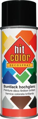 Produktbild von Belton Hitcolor Lackspray 400 ml tiefschwarz hochglanz