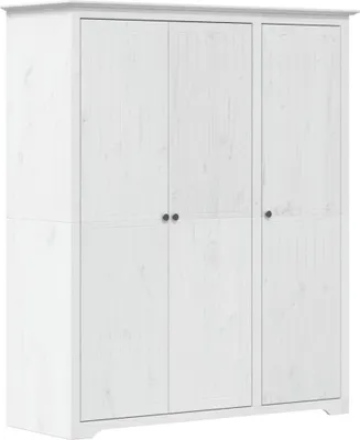 Zdjęcie produktu dla vidaXL Szafa BODO biała 146x53,5x173 cm lite drewno sosnowe