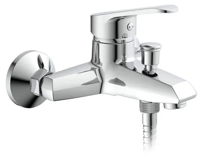 Produktbild von SCHÜTTE Badewannenarmatur TESSA, Mischbatterie Badewanne, Wasserhahn Bad, Chrom