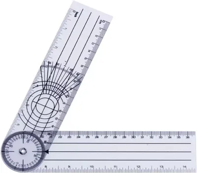 Imagen del producto de Goniómetro de PVC, con rotación de 360°, de 21,4 cm, para fisioterapia