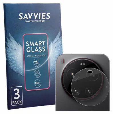 Produktbild von 3x Savvies Schutzglas Folie für Xiaomi 17 Ultra (NUR Kamera) 9H Panzer Schutzfolie Glas Displayschutz klar transparent