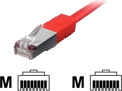 Immagine prodotto di Equip Patchkabel Cat6       S/FTP 2xRJ45 20.00m     rot LSZH Polybeutel
