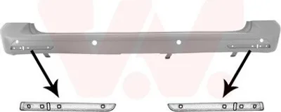 Produktbild von VAN WEZEL Heckstoßstange Stoßfänger Hinten für VW Transporter V Bus (7HB, 7HJ, 7EB, 7EJ, 7EF, 7EG, 7HF, 7EC) Multivan V (7HM, 7HN, 7HF, 7EF, 7EM, 7EN)