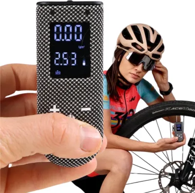 Produktbild von FIT4MED | Elektrische Fahrradpumpe - 143 G - Tragbare Pumpe - 100 Psi - Mini Kompressor