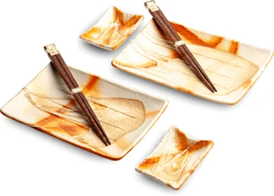 Produktbild von SUSHI TELLER SET | Sushi Geschirr Set | Mehrteiliges Sushi-Set