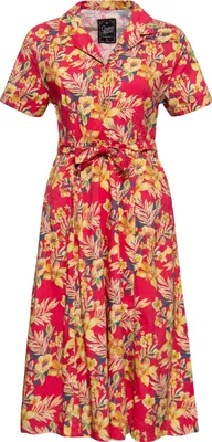 Produktbild von Queen Kerosin Swing Kleid - Hawaii Red XS