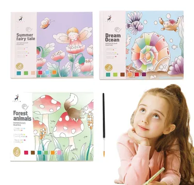 Obrázek produktu pro Sada akvarelových fixů pro malování, obsahující 3 kusy