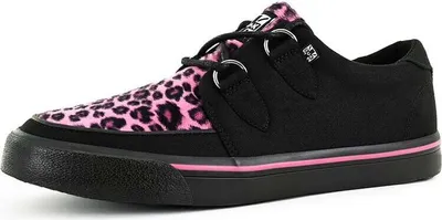 Produktbild von T.U.K. Creepers Damen CREEPER SNEAKER PINK LEOPARD VAMP - CREEPER SNEAKER schwarz/pink EU37