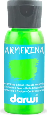 Produktbild von Darwi 4x Kalte Keramikfarbe, Flasche 50ml, Wiesengrün Wiesengrün| DA0380050611C
