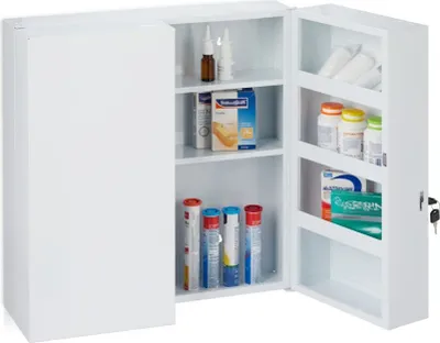 Obrázek produktu pro Dvoudveřová XXL lékárnička Relaxdays 10030266, bílá