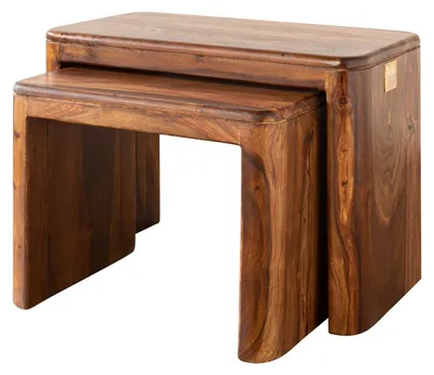 Produktbild von MASSIVMOEBEL24.DE Beistelltisch Sheesham 59x30x41 walnuss gewachst TORONTO #244