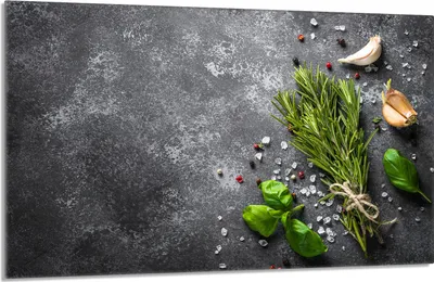 Produktbild von Herdabdeckplatte 80x52cm 1-teilig Glaskeramikkochfeld-Abdeckung Spritzschutz, Schiefer Gewürze
