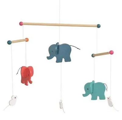 Immagine prodotto di Elefanti, Decorazione in legno per mobili, Egmont Toys