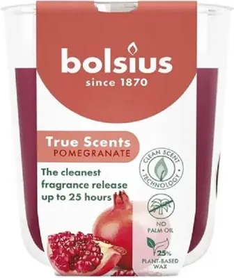 Zdjęcie produktu dla Świeca świąteczna w szkle TRUE SCENTS Pomegranate 1 szt